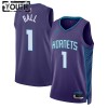 Camiseta Niños NBA Charlotte Hornets Lamelo Ball 1 2022-23 Jordan Statement Edition Violeta Swingman